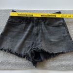 Happily Grey Faded Black Denim High Rise Cut Off Shorts Size 5/27 Gray Photo 4