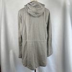 Lauren Ralph Lauren Women XL Hooded Anorak Jacket Gray Drawstring Waist Utility Photo 3