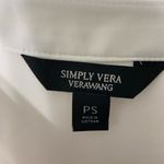 Simply Vera, Vera Wang NWOT Simply Vera Verawang women’s black white cuffed sleeve artistic pattern top Photo 2