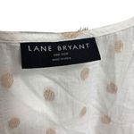 Lane Bryant  White Gold Lurex Maxi Open Front Duster Lightweight Knit One Size Photo 3