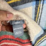 Aerie Women's Oversized Classic Plaid Cozy Fall Blanket Scarf Fringe Trim Photo 2