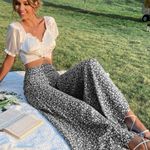 SheIn Black & White Balloon Pants Photo 0