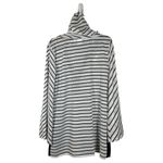 Blue Caribbean Beachwear Black White Mesh Long Sleeve Coverup Size XL Photo 3