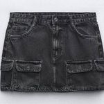 ZARA Denim Cargo Skirt Photo 0