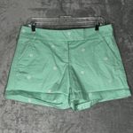 J Crew Shorts Women 8 Green Chino Shorts Helm Fun Summer Casual Preppy Nautical Size 28 Photo 1