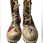 Dogo European Vegan Leather Butterfly Pattern High Boots Gray Size 8 Photo 0