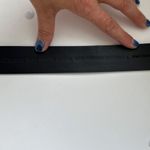 Chico's  Womens Black Leather and Silver Belt, Size L Photo 3