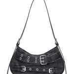 Y2K Gothic Fashionable Shoulder Bag Black Photo 0