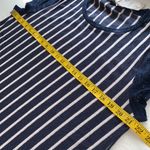 Suzanne Betro Weekend tunic blouse short lace sleeves stripes Size XLarge NWT Photo 4