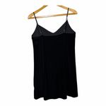 Abercrombie & Fitch Abercrombie Black Velvet Mini Slip Dress Adjustable Straps S Goth Whimsygoth Photo 2