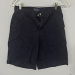 Vintage Polo Ralph Lauren Blue Label 100% Cotton Shorts Women's Size 14 Blue Photo 0