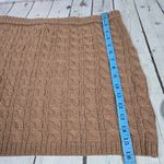 J.Crew Collection 100% Cashmere Cable Knit Mini Skirt XL Brown Photo 7