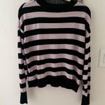 EXPRESS  black and lilac purple lightweight sweater  Photo 1