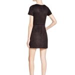 AQUA  by Bloomingdale’s Black faux suede dress size small Photo 1
