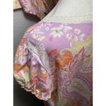 Ralph Lauren Lauren Pajama Set Floral Paisley Sleepwear Top & Shorts Womens XL Photo 6