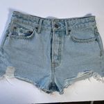 GRLFRND  Cindy High Rise Distressed Denim Shorts Size 26 Photo 2