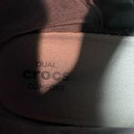 Crocs gray leather wedge booties size 10 Photo 4