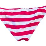 Roxy Swim Hot Pink White Bikini Bottom Sz. L Summer Beach Boating Sailing Photo 1