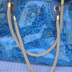 Lilly Pulitzer Large PVS Seashell Print Tote Beach Bag Photo 8