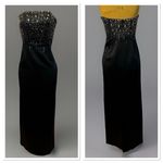 JASPER CONR AN Sexy Women's Long Evening Elegant Black Dress. Vintage Size 8 Photo 1