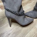 INC International Concepts Women's Taupe Stiletto Reanna Chain Dress Boots sz 5 Photo 5