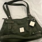 Tignanello Olive Green Leather Shoulder Bag Photo 0