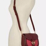 Coach  Georgie Saddle Bag In Colorblock #C3596 Photo 3