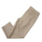 Theory NWT Straconi in Light Camel Melange Pleated Sleek Flannel Wool Pants 8 Photo 6