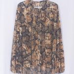 Free People NWT  Out For The Night Blouse in Snake Combo Size L Photo 3