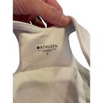 Athleta  Women Small Conscious‎ Crop Solid White Build In Bra Yoga Tank Photo 8