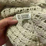 Knit by hand brand‎ Tan crotchet top Size M Photo 3