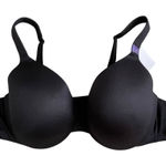 Catherines  Intimates Full Coverage Smooth Underwire Bra Plus Size 46B Black Photo 0