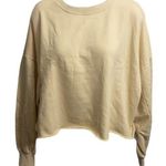 Lulus NWT Cropped Raw Hem Sweatshirt Photo 0