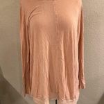easel  Long Sleeve Distressed Top Dusty Pink Size Large Photo 0