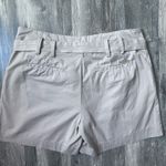 Michael Kors High Waist Relaxed Fit Cotton Shorts SZ 6 Cream-Tan Shorts Photo 2