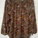 Mason & Belle  women’s Floral Boho Long Sleeve Shirt Blouse Top Sz XXL ✨ Photo 9