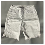 Seven7  Sunset Bermuda Size 4 White Denim Shorts Photo 1