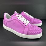 Christian Louboutin Vieira 2 Orlato Flat Bubble Gum Pink Women Sneakers EU 38 Photo 2