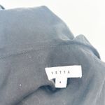 Vetta Womens Quiet Luxury Minimalist Wide Leg Wrap Cape Jumpsuit Size 4 Black Photo 7