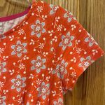 Boden Phoebe Jersey Knit Dress in Orange & Blue Floral Daisy Print Size 6 Petite Photo 11