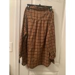 Isabel Maternity Women's Plus Size XXL Flannel Brown Black Long Sleeve Shirt Top Photo 7