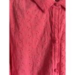LC Lauren Conrad Lauren Conrad Coral Eyelet Button-Front Top Shajacket  – Size 2XL – Photo 3