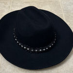 Adrienne Vittadini  Black Hat with Pearl Accents Photo 0