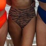 Animal Print High Waisted Swim Bottoms Photo 0