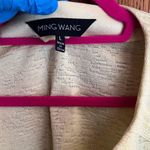 Ming Wang Buttercup yellow Grommet Knit Cardigan jacket Large Career Modest Photo 3