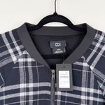 CCX by City Chic Women's Size 18 M Black Gray Plaid Check Bomber Jacket Photo 2