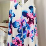 Princess Polly Blue and pink white floral cross back shift dress Photo 1