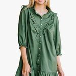 Michelle McDowell Waylon vineyard Polyester Spandex Blend Dress Sz XXL NWOT Green Photo 0