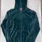 Juicy Couture Teal Velour Zip Up Jacket Photo 0