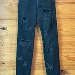 Abercrombie & Fitch Black Distressed Mid Rise Stretchy Skinny Jeans 28 Photo 0
